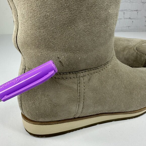 Prada Women's Calzature Donna Montone Fango Suede Sherpa Boots EU 37.5 / US 7 - Picture 17 of 17